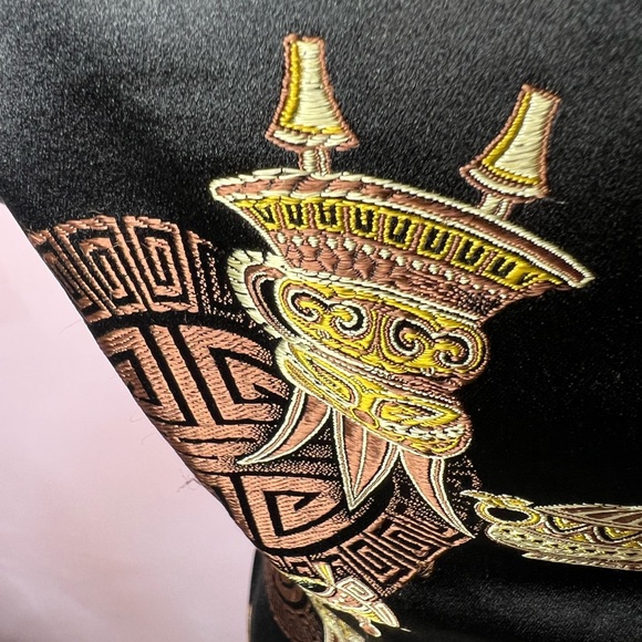 90s Vintage Silk Blend Dress Asian Inspired print by Karen Kane Blooming… - Picture 9 of 13